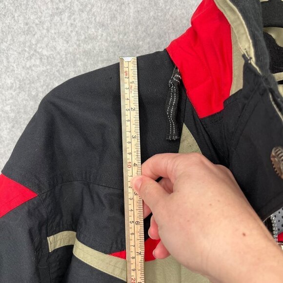 Nordica Vertech Womens Pullover Ski Parka Size 8 Black Red VTG 80s 90s Longline - Picture 14 of 16
